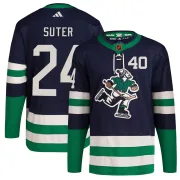 Youth Adidas Vancouver Canucks Pius Suter Navy Reverse Retro 2.0 Jersey - Authentic