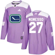 Youth Adidas Vancouver Canucks Sergio Momesso Purple Fights Cancer Practice Jersey - Authentic