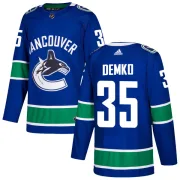 Youth Adidas Vancouver Canucks Thatcher Demko Blue Home Jersey - Authentic