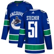 Youth Adidas Vancouver Canucks Troy Stecher Blue Home Jersey - Authentic