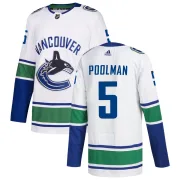 Youth Adidas Vancouver Canucks Tucker Poolman White zied Away Jersey - Authentic