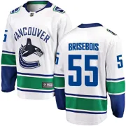 Youth Fanatics Branded Vancouver Canucks Guillaume Brisebois White Away Jersey - Breakaway