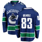 Youth Fanatics Branded Vancouver Canucks Jay Beagle Blue Home Jersey - Breakaway