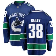 Youth Fanatics Branded Vancouver Canucks Justin Bailey Blue Home Jersey - Breakaway