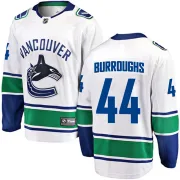 Youth Fanatics Branded Vancouver Canucks Kyle Burroughs White Away Jersey - Breakaway
