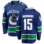 Youth Fanatics Branded Vancouver Canucks Matthew Highmore Blue Home Jersey - Breakaway