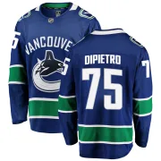 Youth Fanatics Branded Vancouver Canucks Michael DiPietro Blue Home Jersey - Breakaway