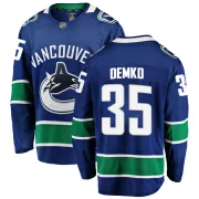Youth Fanatics Branded Vancouver Canucks Thatcher Demko Blue Home Jersey - Breakaway