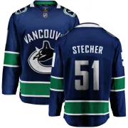 Youth Fanatics Branded Vancouver Canucks Troy Stecher Blue Home Jersey - Breakaway