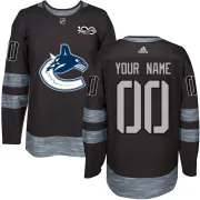 Youth Vancouver Canucks Custom Black Custom 1917-2017 100th Anniversary Jersey - Authentic