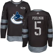 Youth Vancouver Canucks Tucker Poolman Black 1917-2017 100th Anniversary Jersey - Authentic